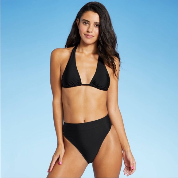 NWT Xhilaration Black Bikini Bottoms, size M - Picture 3 of 7